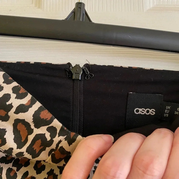 Leopard print strapless dress - Picture 5 of 7